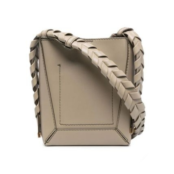 Stella McCartney Hobo Small Braided Beige Crossbody Bag - Picture 11 of 11